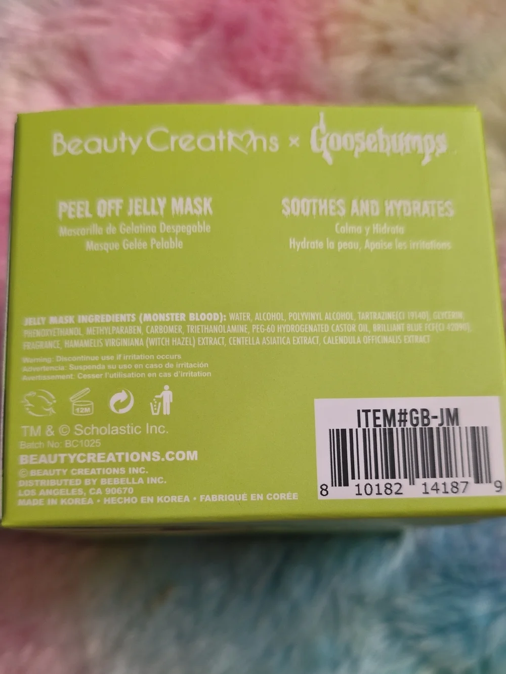 Beauty Creations Goosebumps Monster Blood Peel Off Mask - Purple & Green